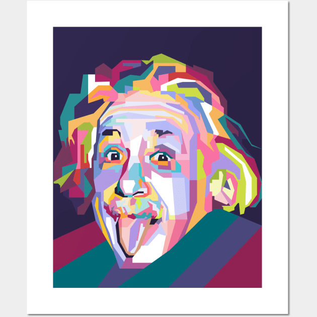 A. Einstein in WPAP Wall Art by smd90